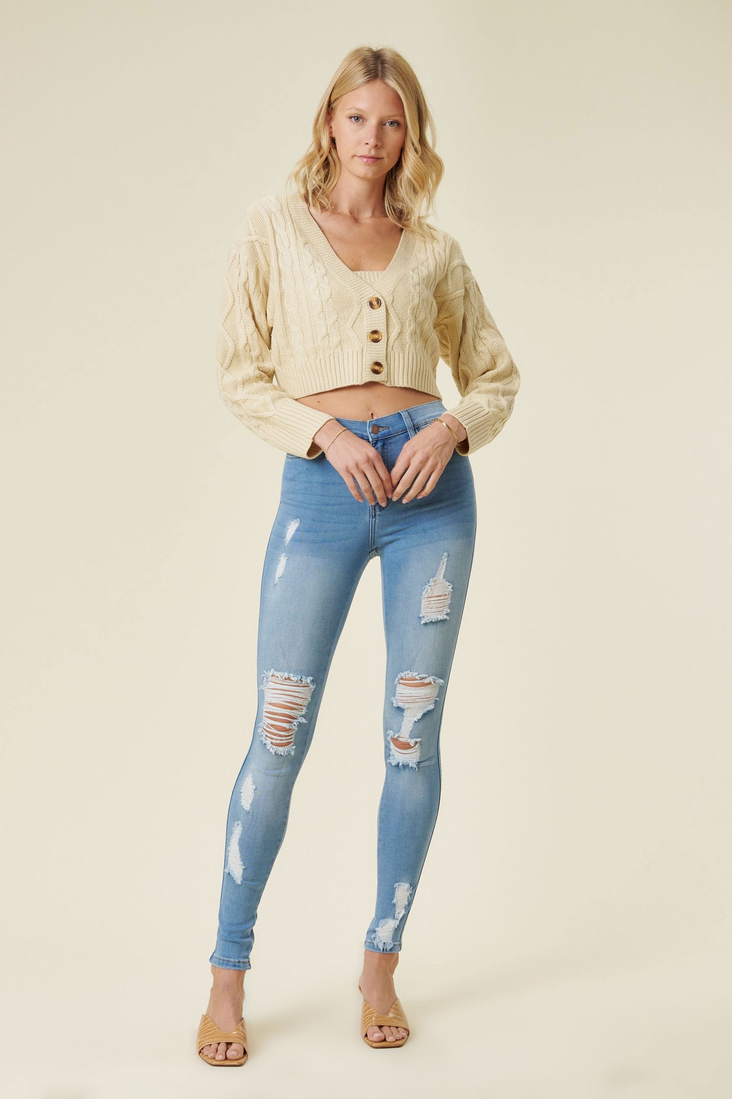 Vibrant Mid Rise Skinny Jean