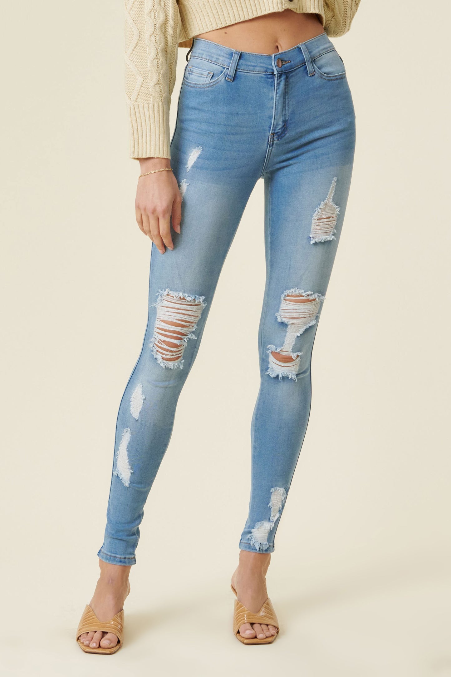 Vibrant Mid Rise Skinny Jean